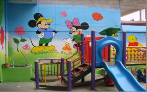 桐庐幼儿园室外彩绘